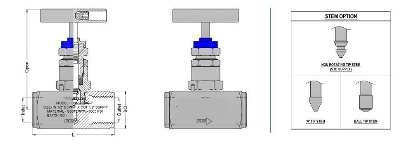 Pipe Gauge 90° Syphon Main View